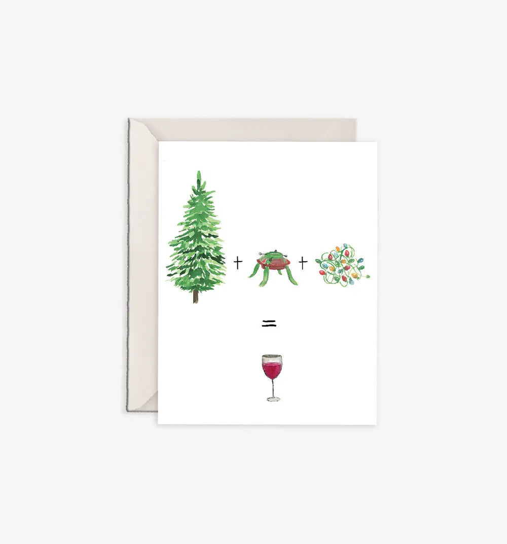 Trim the Holiday Tree Card - Emmy + Olly