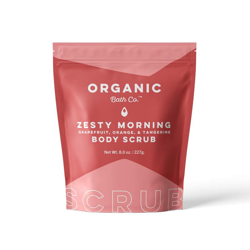Zesty Morning Grapefruit, Orange, and Tangerine Body Scrub - Organic Bath Co