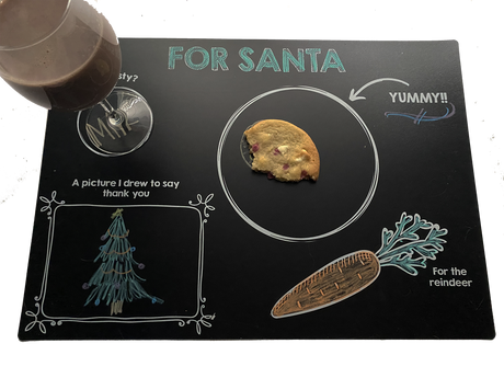Chalkboard Santa's Cookies Placemat - Imagination Starters