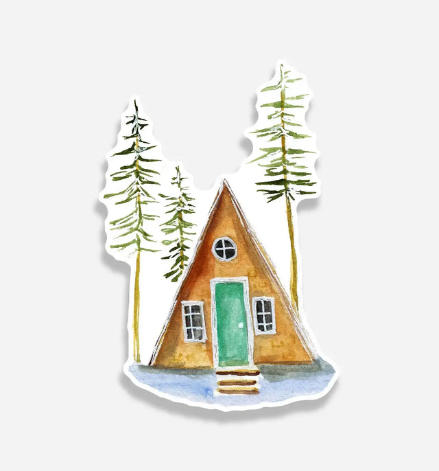 A-Frame Sticker - Emmy + Olly - The Woods Maine