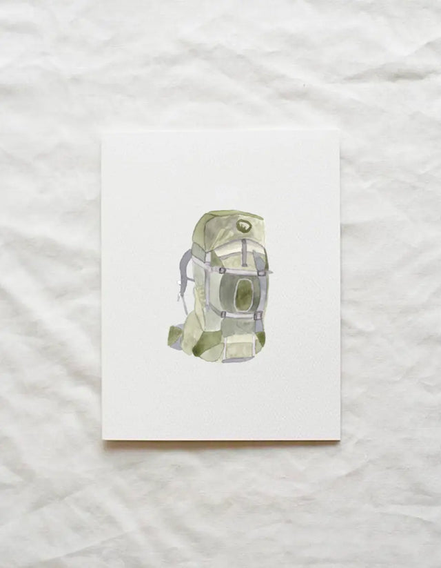 Backpack Card - Little Ivy Paper Goods - The Woods Maine
