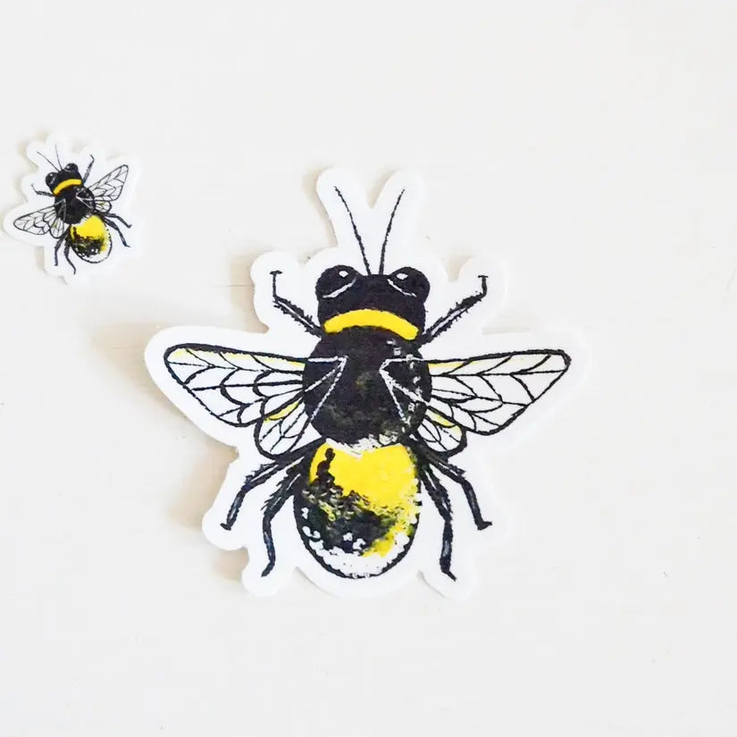 Big Bee Sticker - Laura King Paints - The Woods Maine