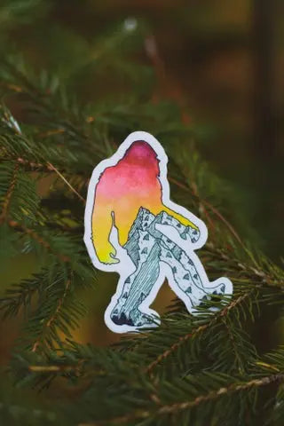 Bigfoot Sticker - S & D - The Woods Maine