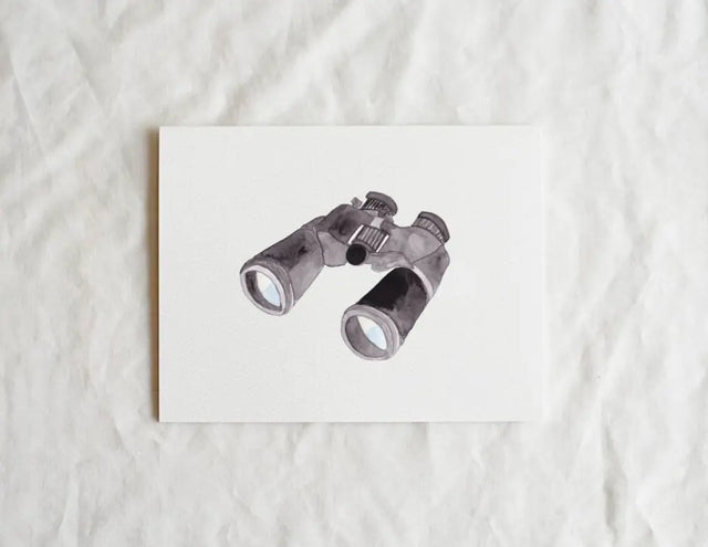 Binoculars Card - Little Ivy Paper Goods - The Woods Maine