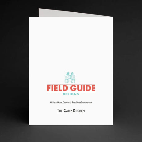 Camp Kitchen Notecard (Single) - Field Guide Designs - The Woods Maine