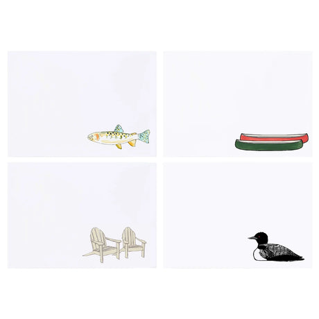 Camp Stationery - mollyOcards - The Woods Maine