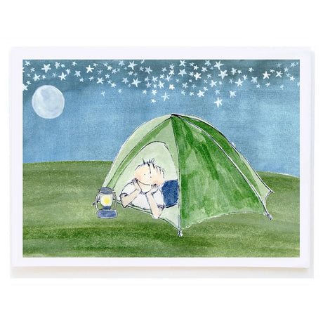 Camping Under Stars Card - mollyOcards - The Woods Maine