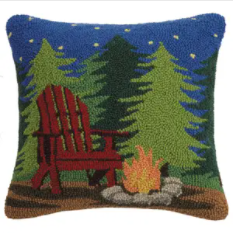 Campfire Scene Hook Pillow - Peking Handicraft