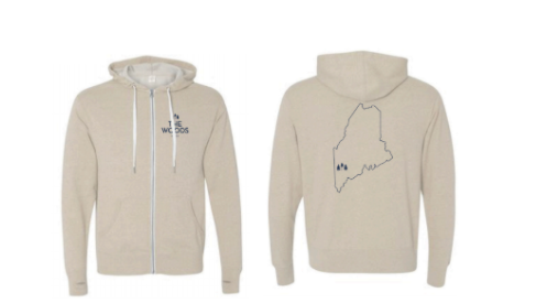 Pine Tree State Adult French Terry Lightweight Hoodie (2 Colors Available)