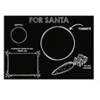 Chalkboard Santa's Cookies Placemat - Imagination Starters - The Woods Maine
