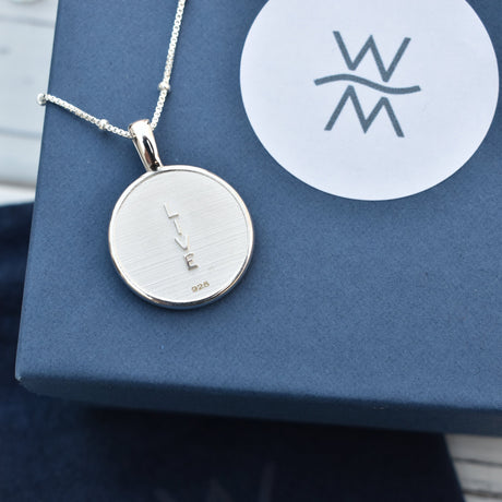 The Way Life Should Be Sterling Silver Necklace - Watts in Maine