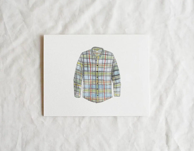 Flannel Shirt Card - Little Ivy Paper Goods - The Woods Maine