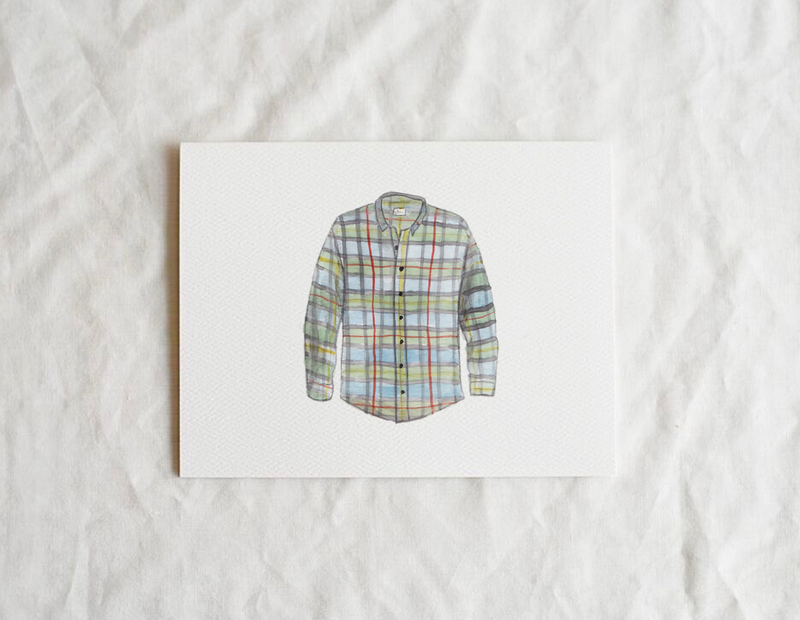 Flannel Shirt Card - Little Ivy Paper Goods