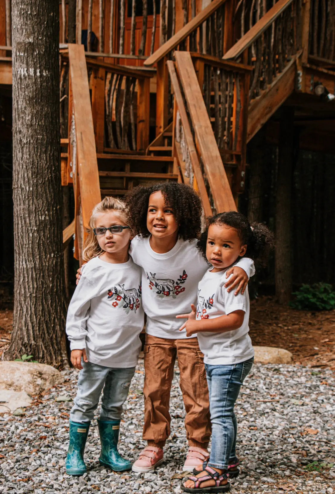 Flora Doe: The Woods Maine® x TACHEE  Toddler Long Sleeve T-Shirt - The Woods Maine