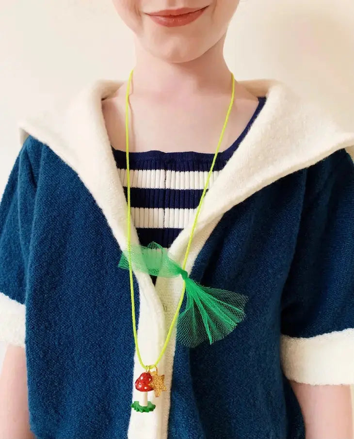 Glitter Mushroom Necklace -  Gunner & Lux - The Woods Maine