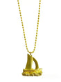 Gold Sail Boat Necklace -  Gunner & Lux - The Woods Maine