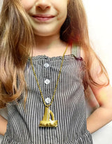 Gold Sail Boat Necklace -  Gunner & Lux - The Woods Maine