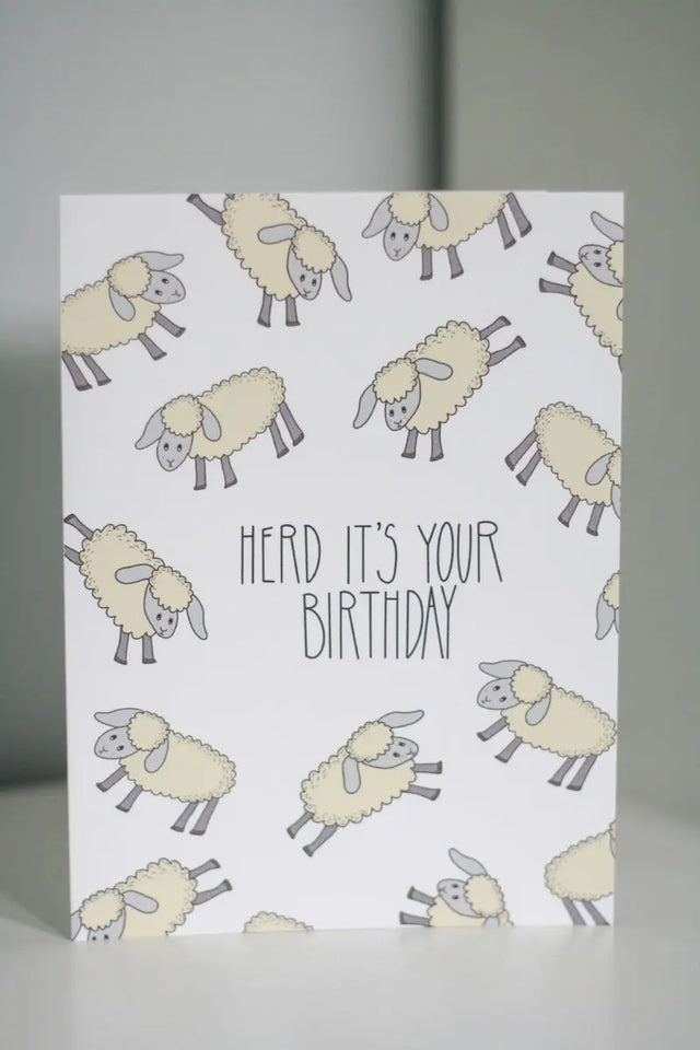 Herd It's Your Birthday Card - S & D - The Woods Maine