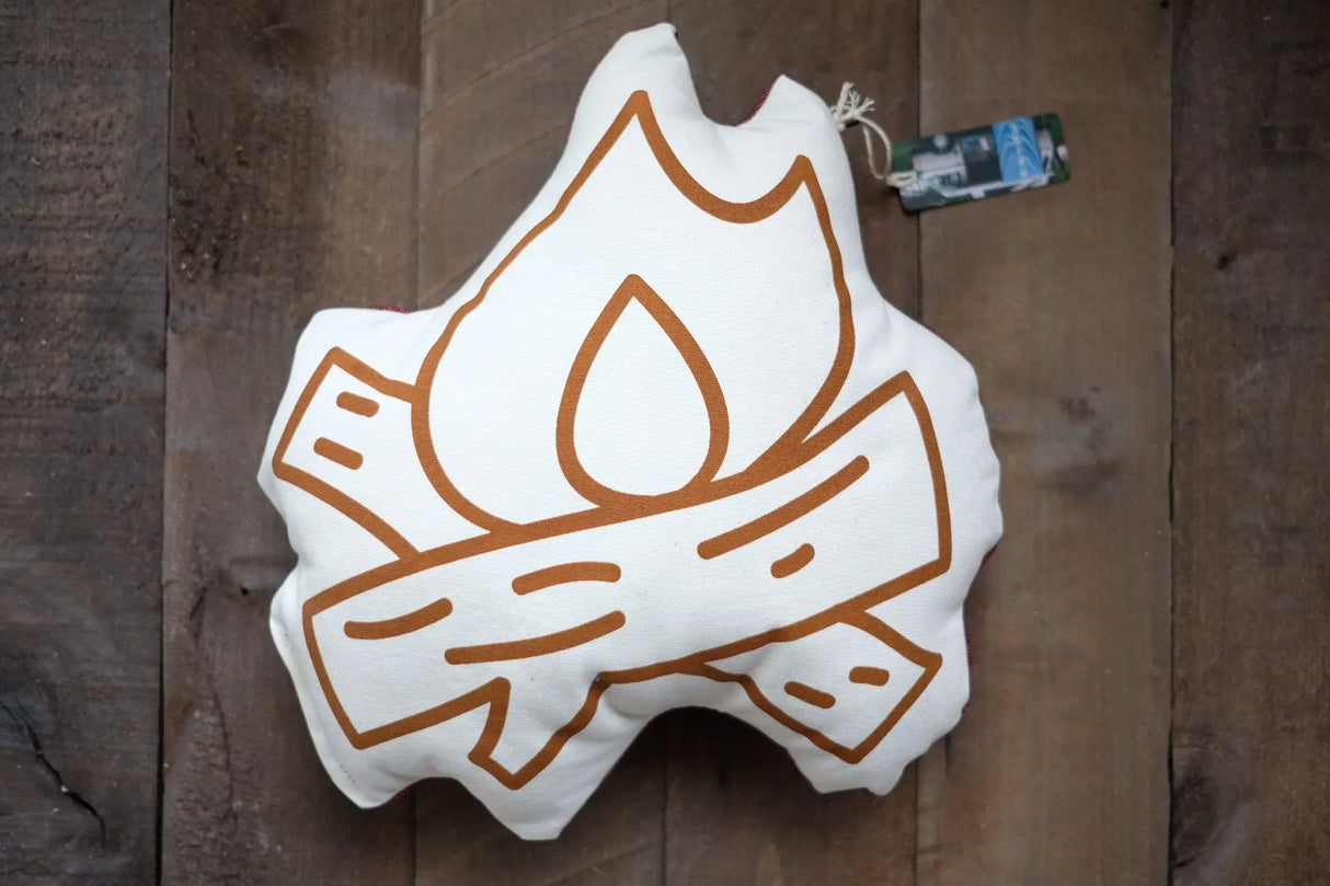 Hills & Trails Campfire Pillow - The Woods Maine