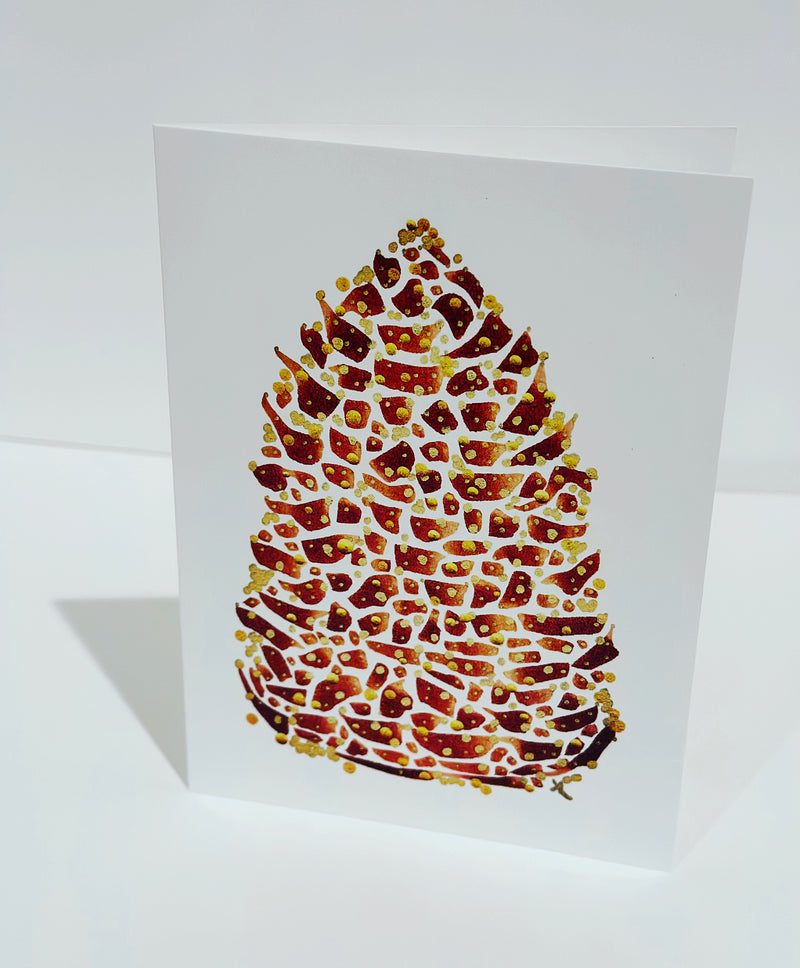 Pinecone Art Card - Dori Desautel Broudy