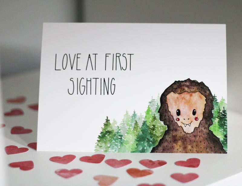 Love at First Sighting Card - S&D | Bigfoot Best Seller
