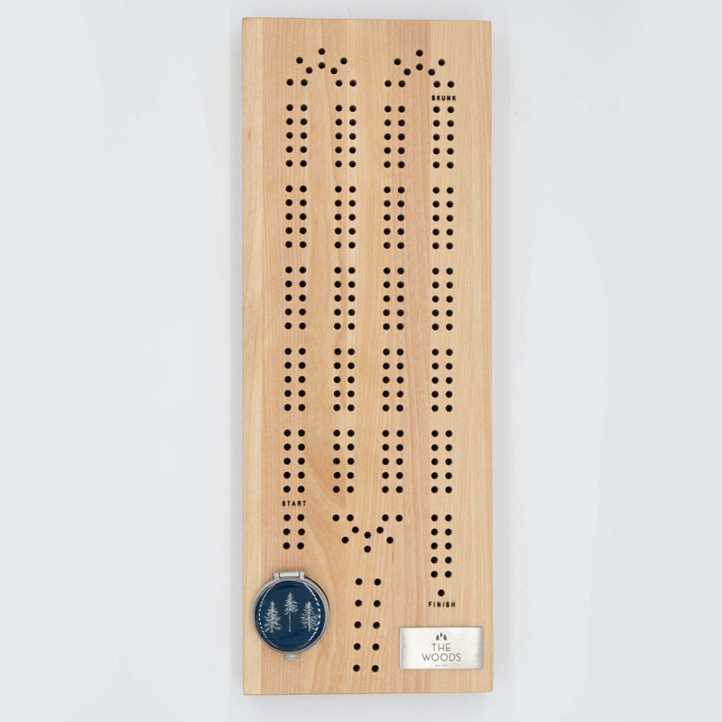 The Woods Maine® Three Pines® Cribbage Board by CHART Metalworks