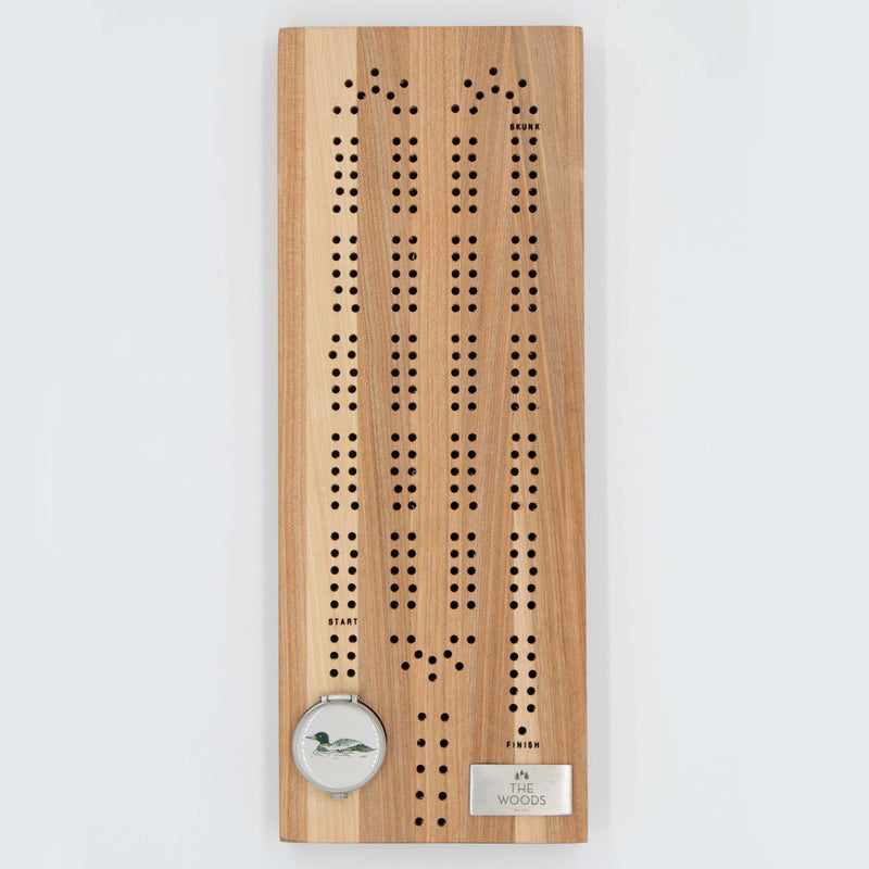 The Woods Maine® Loon Cribbage Board by CHART Metalworks