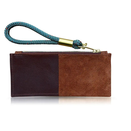 Leather Clutch Rope Wristlet - Wildwood Oyster Co (3 colors available) - The Woods Maine