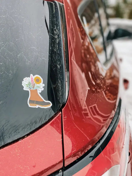 Maine Boot Bouquet Sticker - Reclaimed Maine Reclaimed Maine