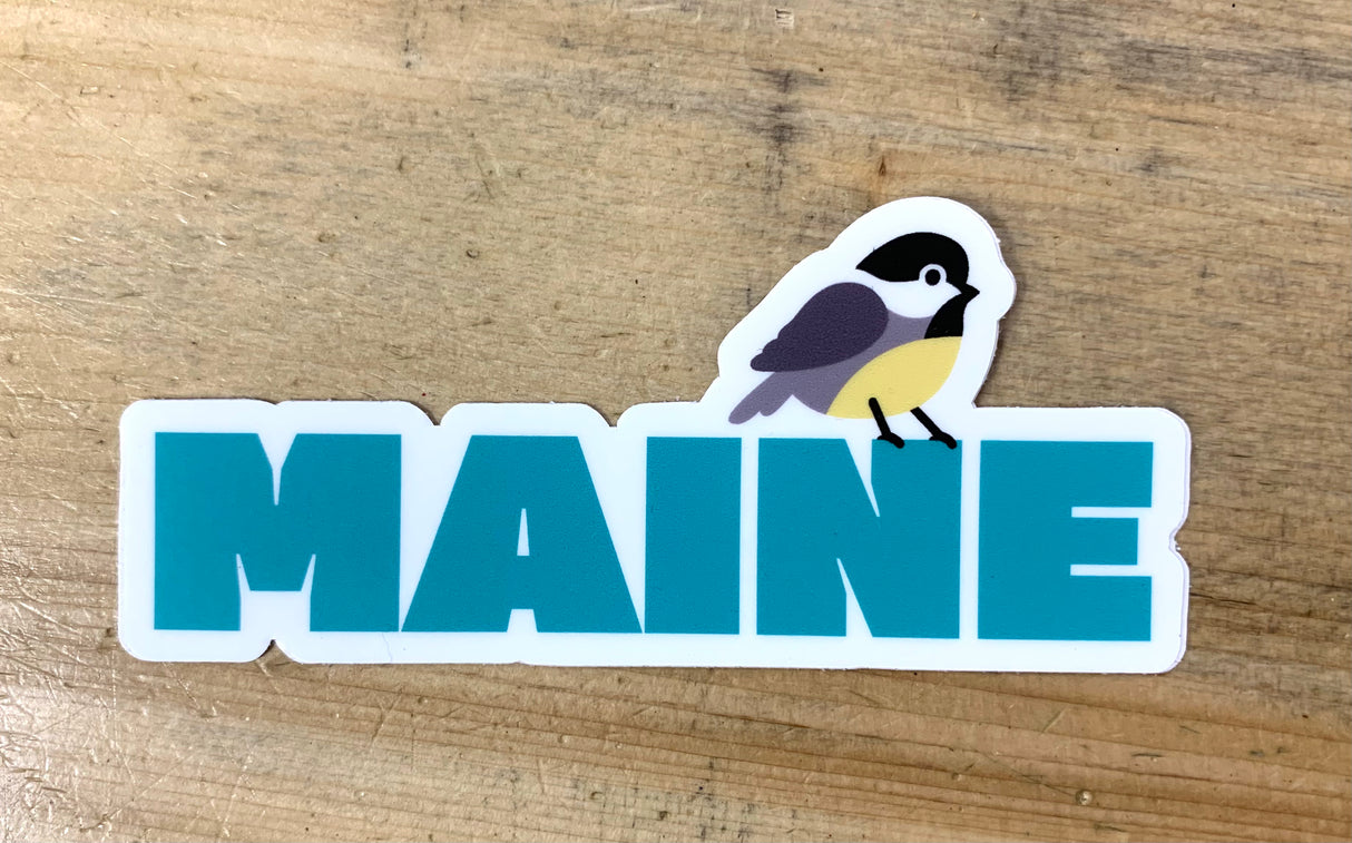 Maine Chickadee Sticker - FATBIRD - The Woods Maine