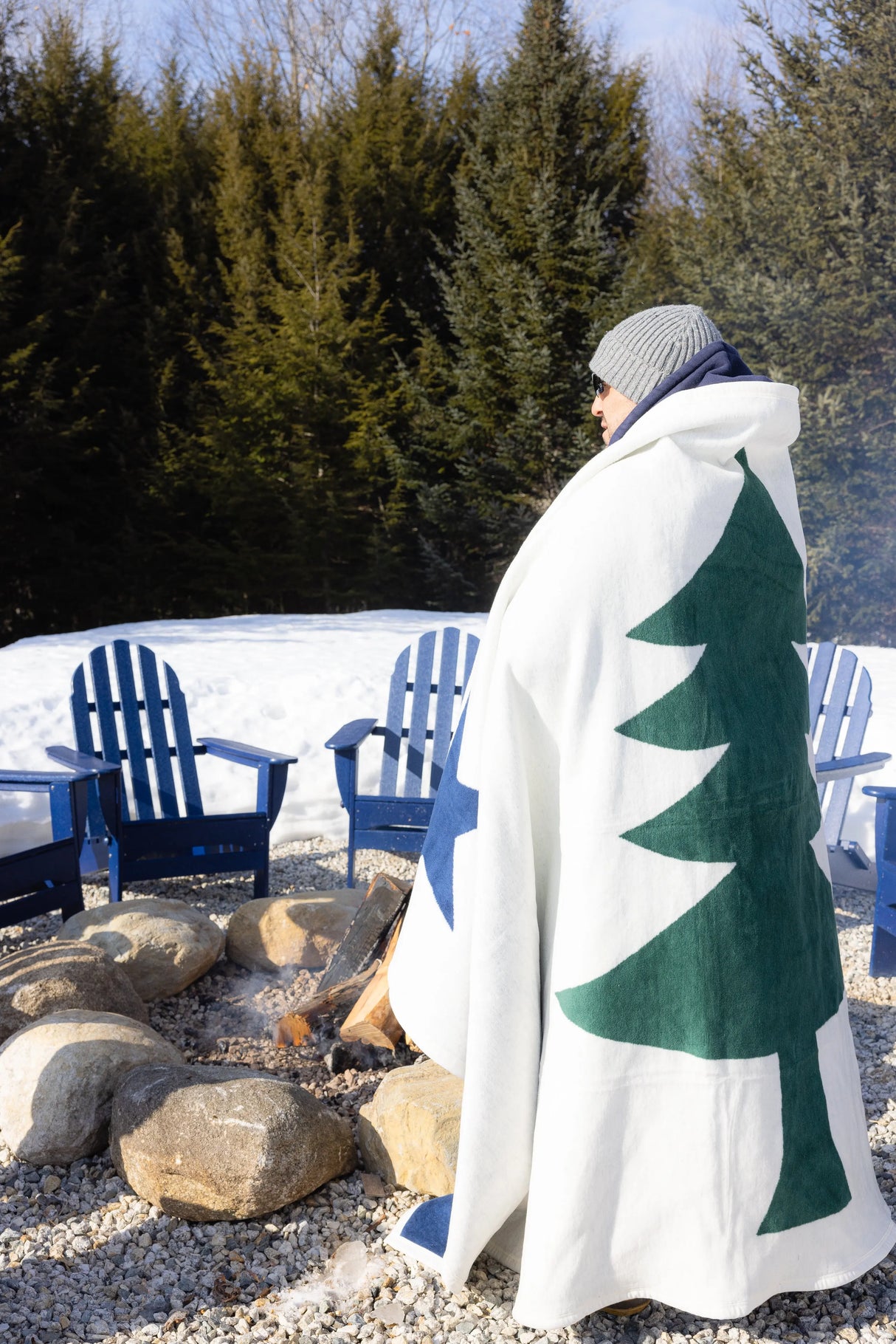 Maine Flag Blanket - Chappy Wrap - The Woods Maine