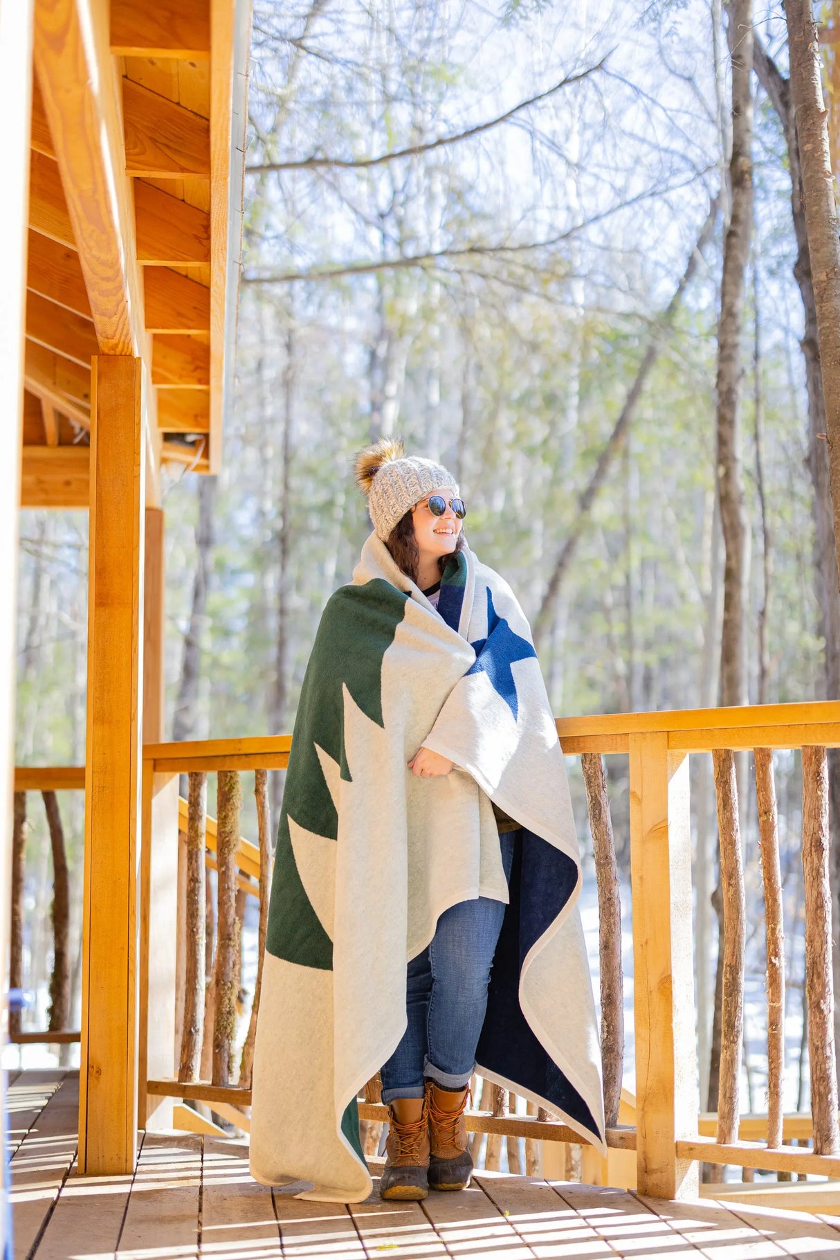 Maine Flag Blanket - Chappy Wrap - The Woods Maine