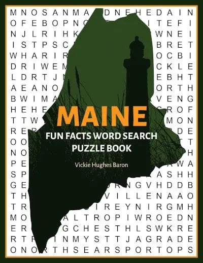 Maine Fun Facts Word Search Puzzle Book - The Woods Maine
