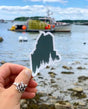 Maine Pine Tree Coast Sticker - Reclaimed Maine - The Woods Maine