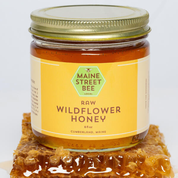 Raw Maine Wildflower Honey 6oz  - Maine Street Bee
