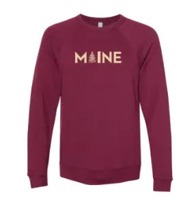 My Maine: Adult Maine Crewneck Sweatshirt (Available in Two Colors) | Maine Made - The Woods Maine