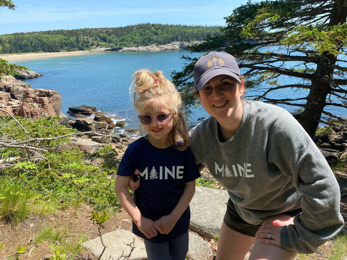 My Maine: Adult Maine Crewneck Sweatshirt (Available in Two Colors) | Maine Made - The Woods Maine