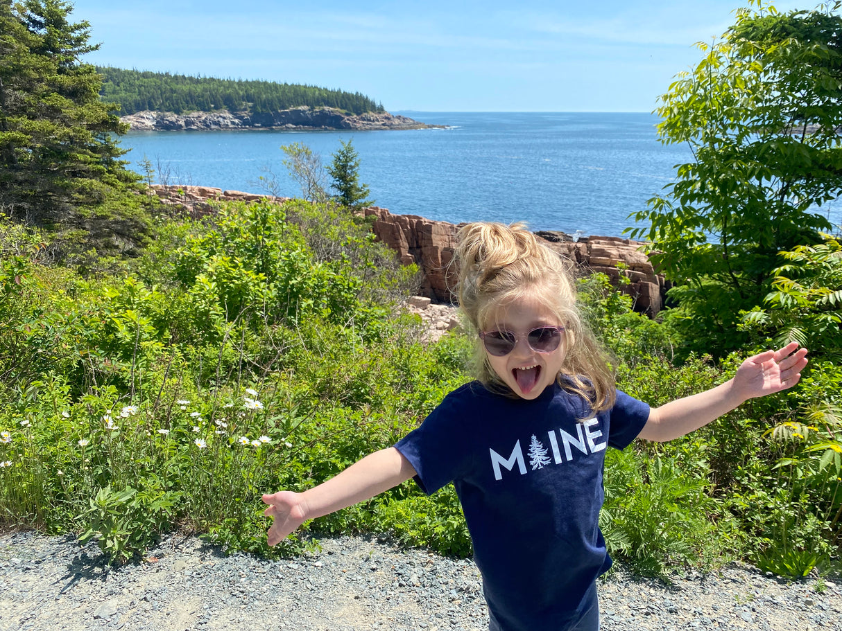 My Maine: Maine Toddler Short Sleeve T-Shirt (Available In 2 Colors) - The Woods Maine