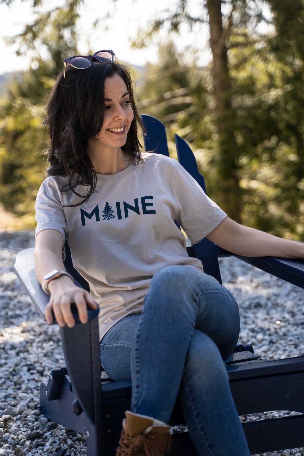 My Maine: Adult Maine Short Sleeve T-Shirt (Available in two colors) - The Woods Maine