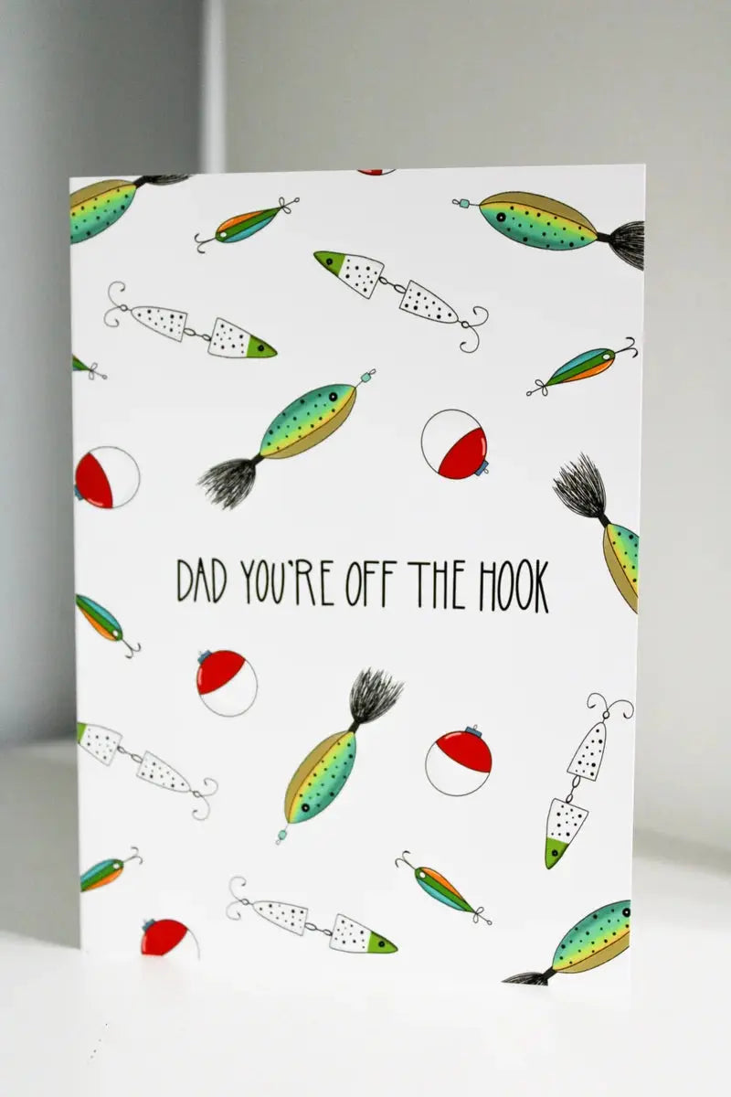 Off the Hook Father's Day Card - S&D - The Woods Maine