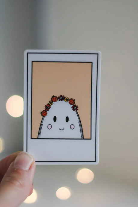 Polaroid Ghostie Sticker - S&D | Maine Made Stickers - The Woods Maine