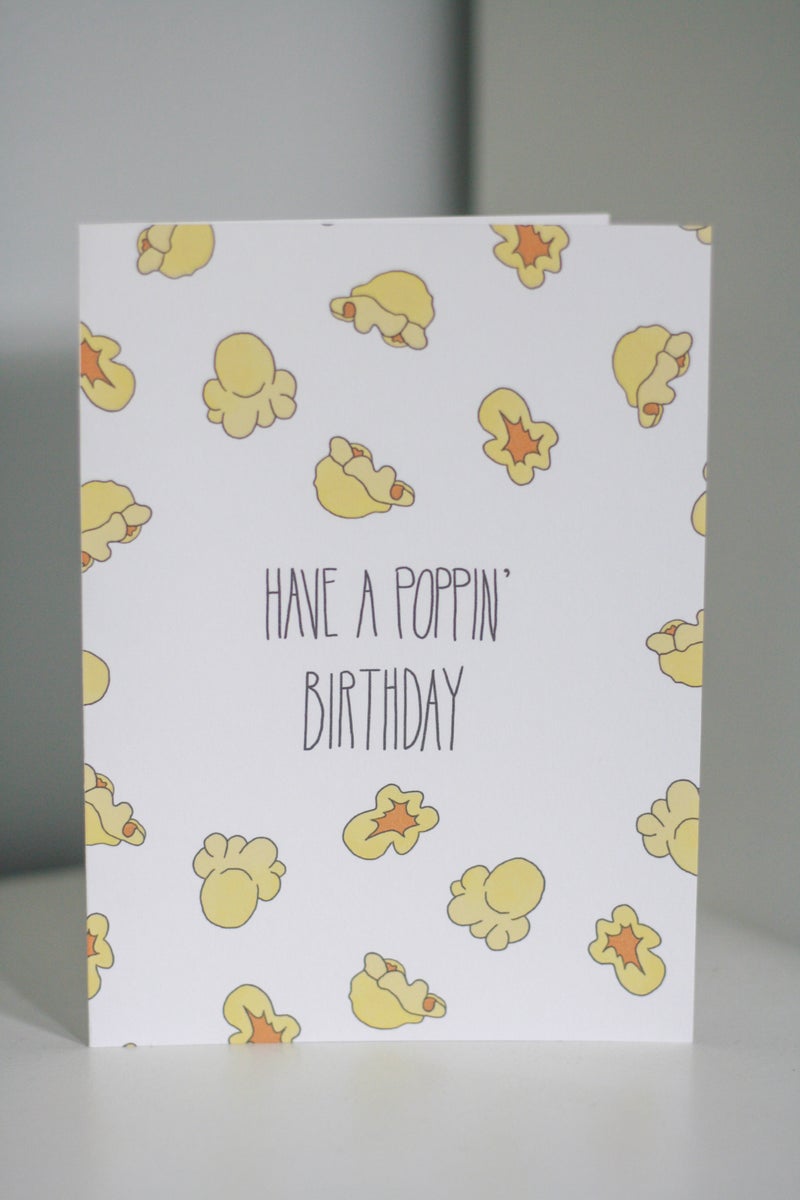 Popping Birthday Card - S & D | Maine Made