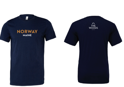 Norway Maine Adult Short Sleeve T-Shirt - Available in 2 Colors | The Woods Maine Shop