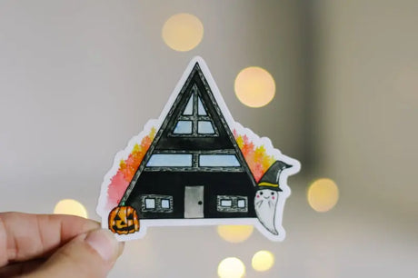 Spooky A-Frame Sticker - S&D | Maine Made Stickers - The Woods Maine