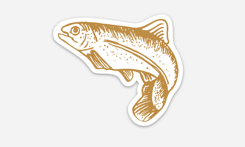 The Woods Maine® Trout Sticker