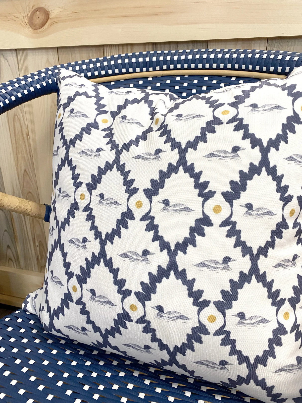 The Loon by The Woods Maine® : 18 x 18 Indoor/Outdoor Pillow - The Woods Maine