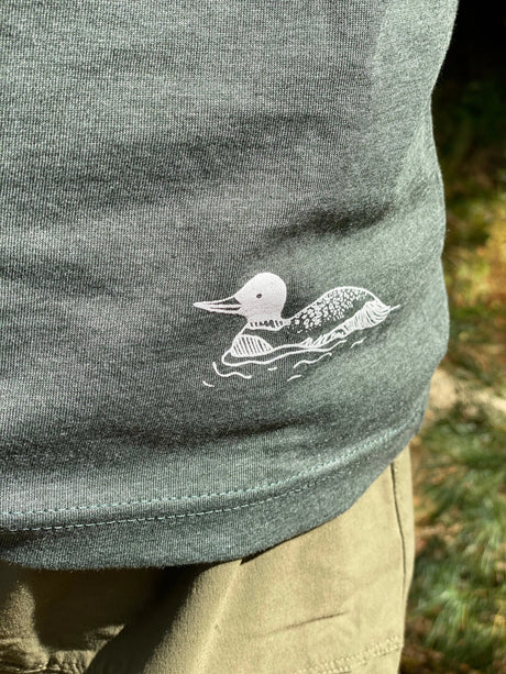 The Loon: Three Pines® Adult Long Sleeve - The Woods Maine