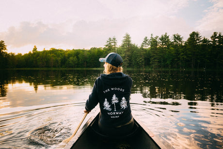 The Norway Adult Zip Lightweight Hoodie (Two Colors Available) - The Woods Maine