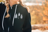 The Norway Adult Zip Lightweight Hoodie (Two Colors Available) - The Woods Maine