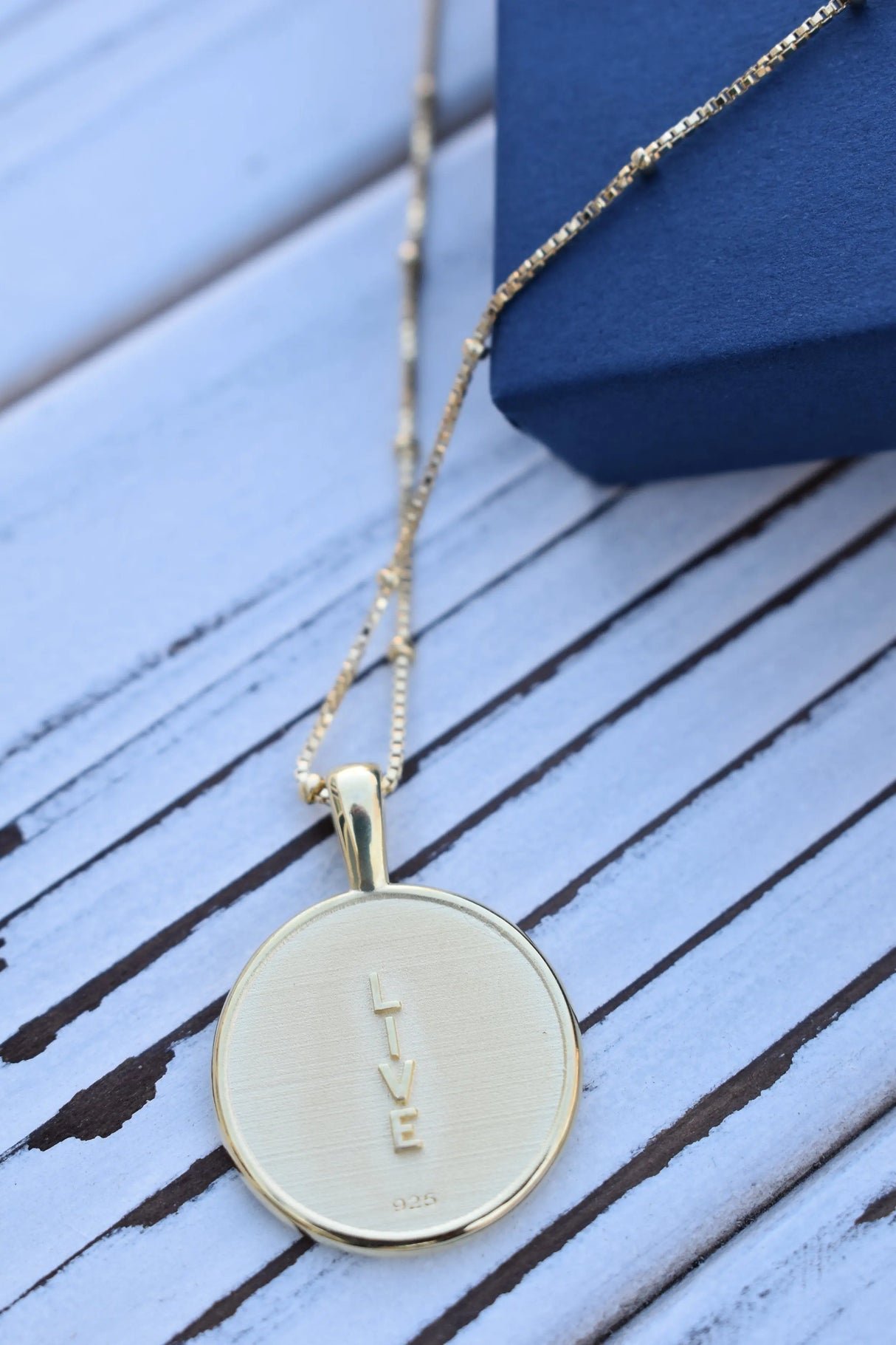 The Way Life Should Be 14k Gold Necklace - Watts in Maine - The Woods Maine